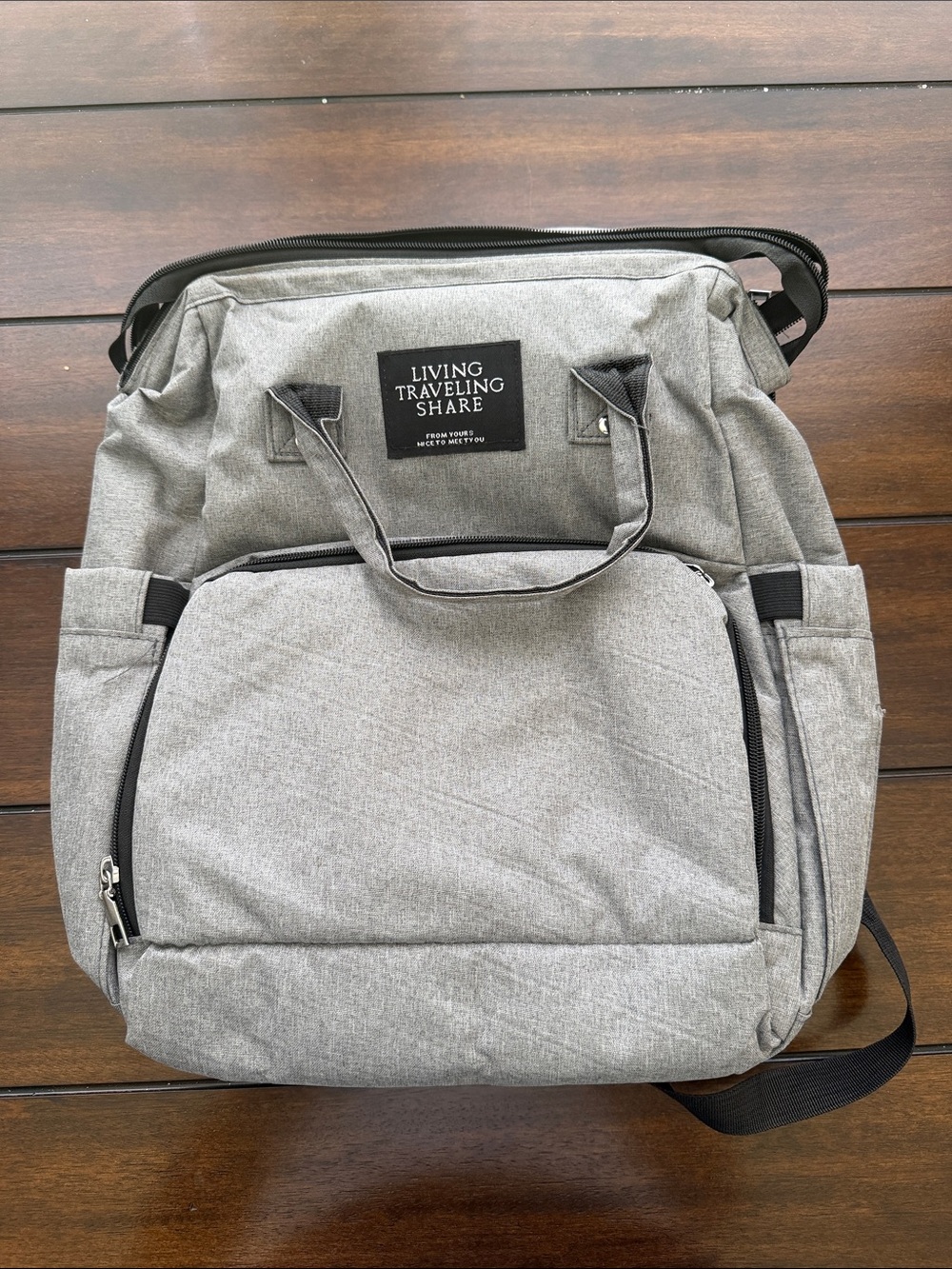Gray Travel Backpack